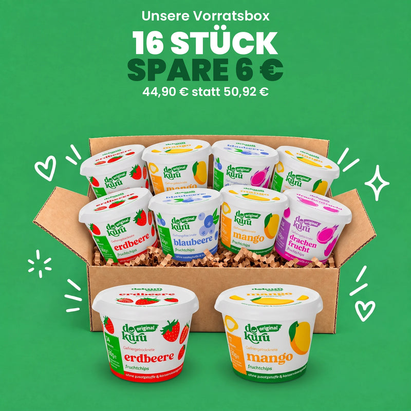 Vorratsbox mit 16 Stück, spare 6 Euro