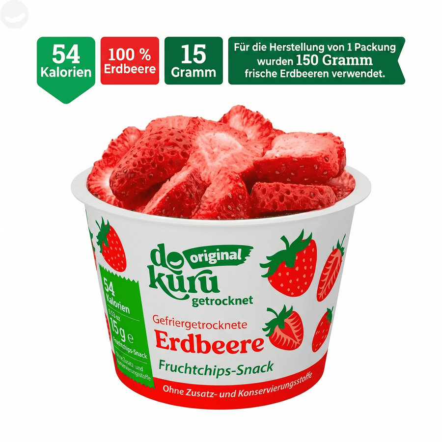Dokuru Original Erdbeere Gefriergetrocknete Fruchtchips - dokurude