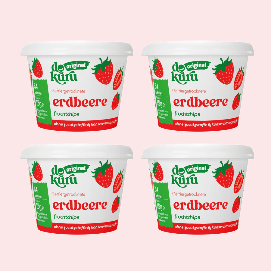 Dokuru Original Erdbeere Set Gefriergetrocknete Fruchtchips - dokurude